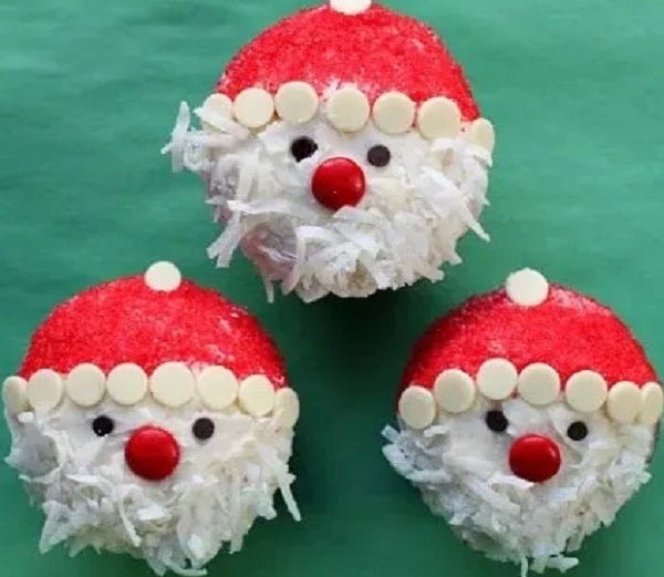 Santa Face Cupcakes