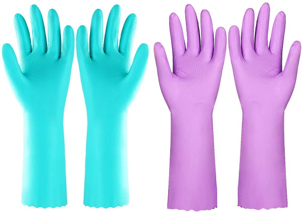 Reusable Kitchen Cleaning Gloves (Latex Free)