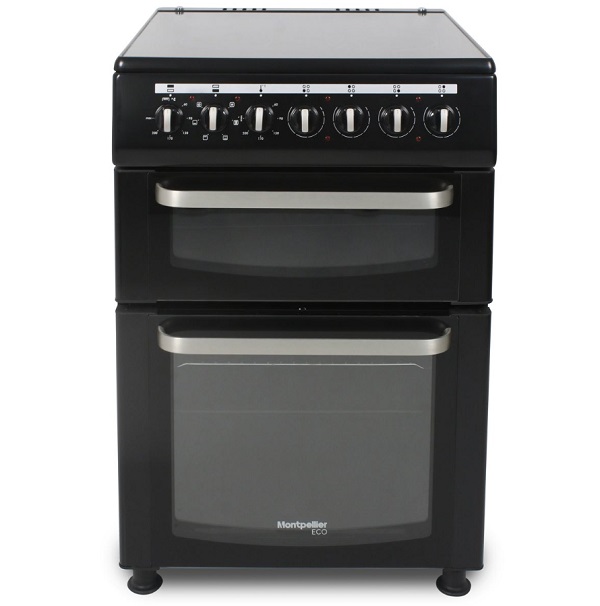 Montpellier Eco TCC60BK 60cm Twin Cavity Electric Cooker