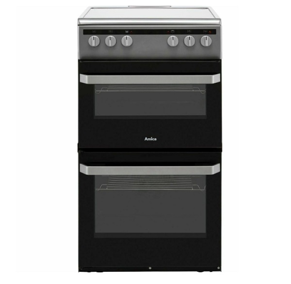 Amica AFC5100SI 50cm Electric Cooker with Ceramic Hob