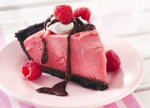 Frozen Chocolate Raspberry Cheesecake