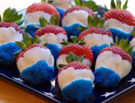 Red, White and Blue Strawberries: Memorial Day