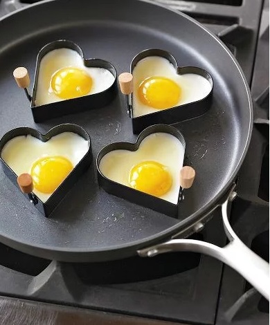 Heart-Shaped Egg Rings