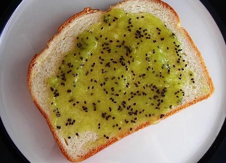 Kiwi Jam on Toast