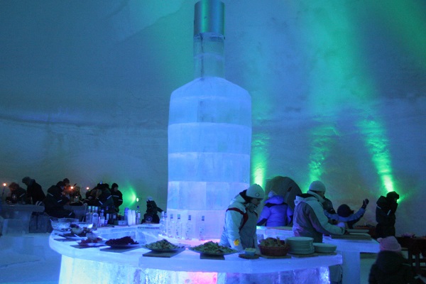 Lainio Snow Village Ice Restaurant (Yllasjarvi, Finland)