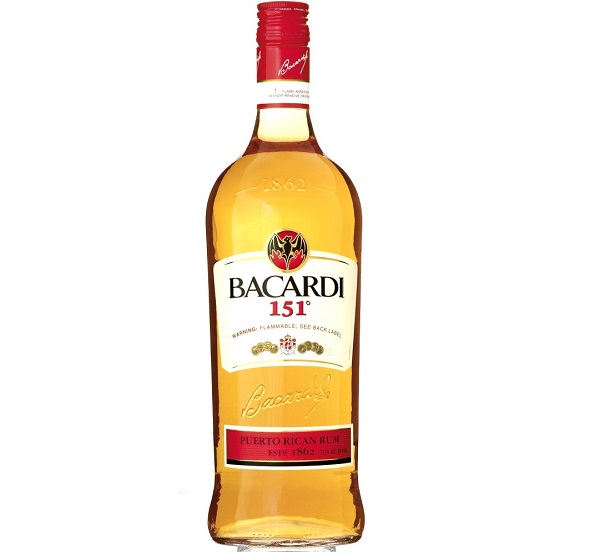Bacardi 151 (75.5% ABV)