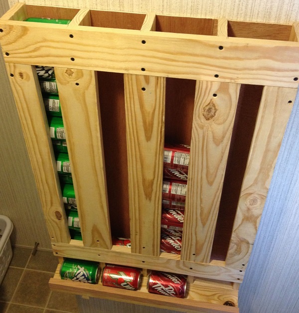 DIY Wooden Can Storage and Dispenser