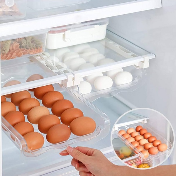 SEZN Snap On and Pull Out Egg Storage Container