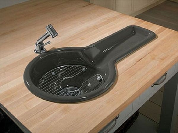 Small Drop-Style Kitchen Sink