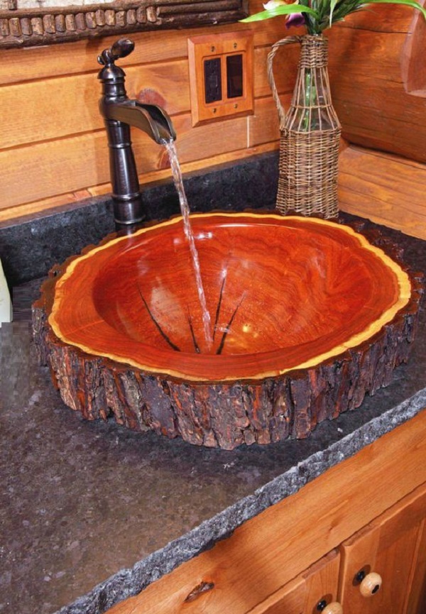 Wooden Kitchen Sink