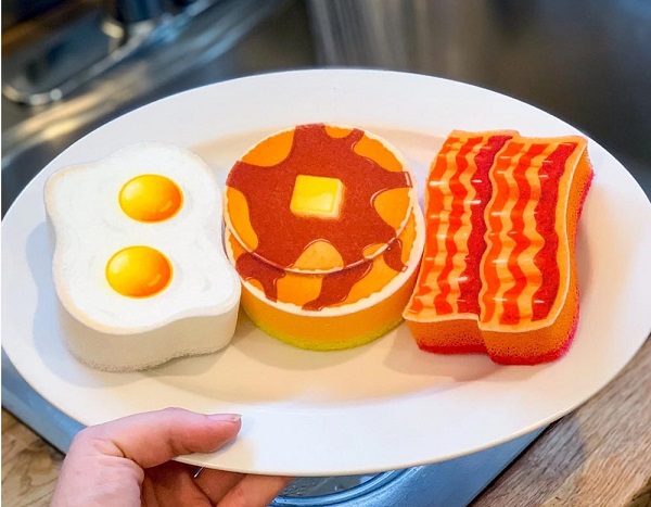 Breakfast Scrub Kitchen Sponges