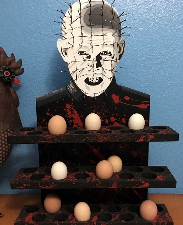 Custom Made Pinhead Egg Holder