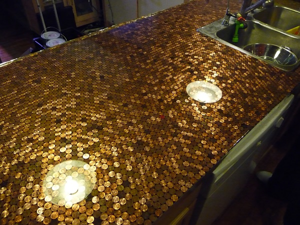 Coins Kitchen Countertop
