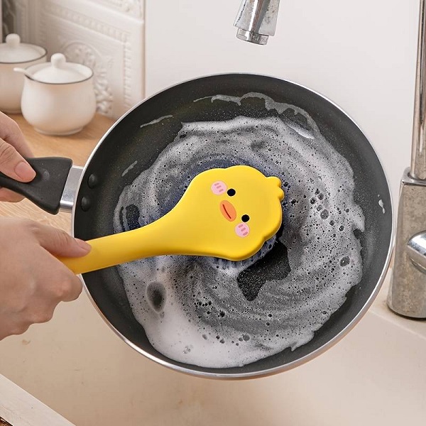 Yellow Duck Dish Brush