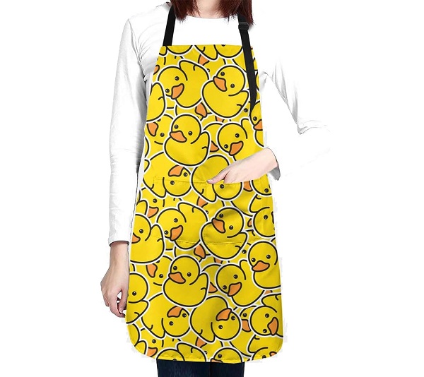 Rubber Duck Cooking Apron With Pocket