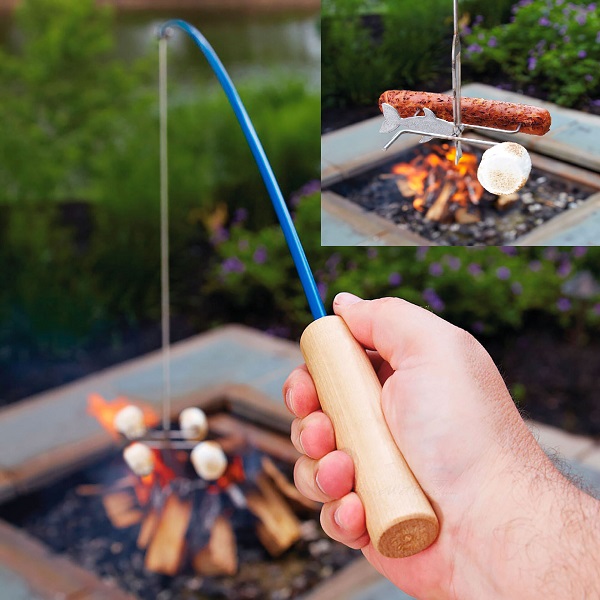 Firebuggz Fishing Pole Campfire Roaster