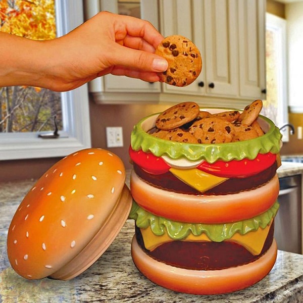 Cheeseburger Cookie Jar
