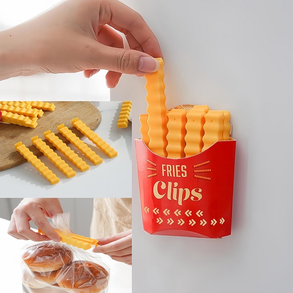 Fun Fries Magnetic Bag Clips