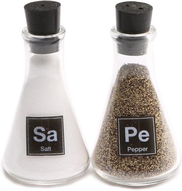 Chemist's Salt and Pepper Holders