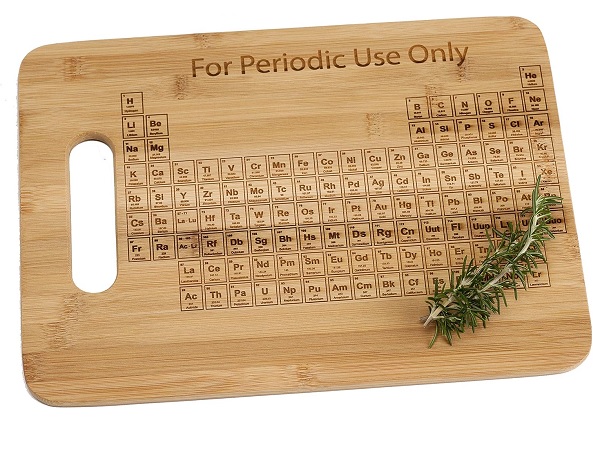 STEM Periodic Table Engraved Bamboo Cutting Board