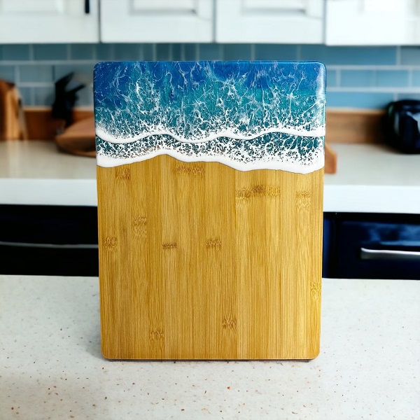 Ocean Themed Bamboo Chopping Board