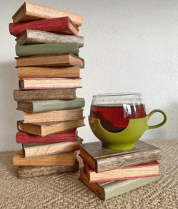 Wooden Book Coasters