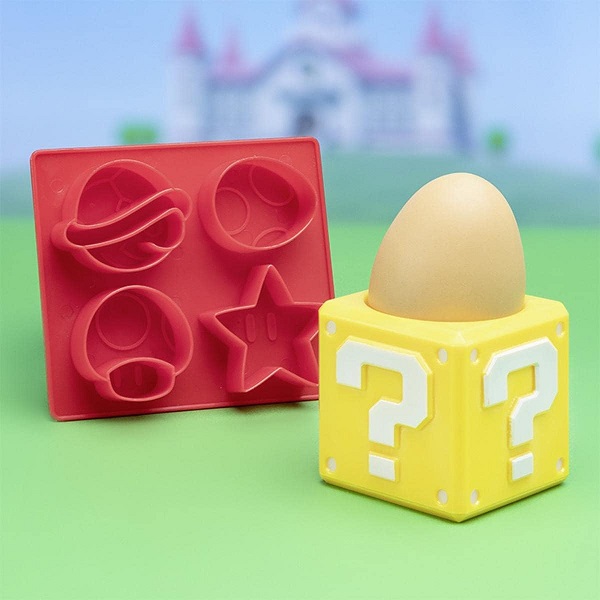 Paladone Super Mario Question Block Egg Cup and Toast Cutter