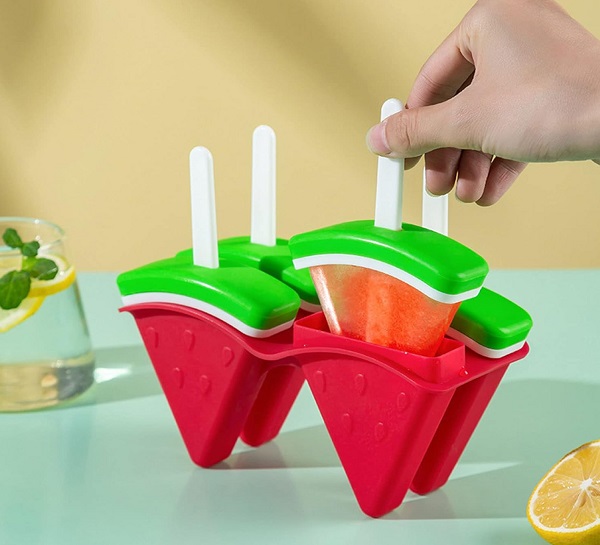 Watermelon Shaped Silicone Popsicles Moulds