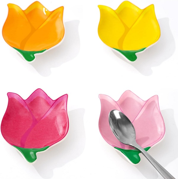 Tulip Shaped Spoon Rests (Set of 4)